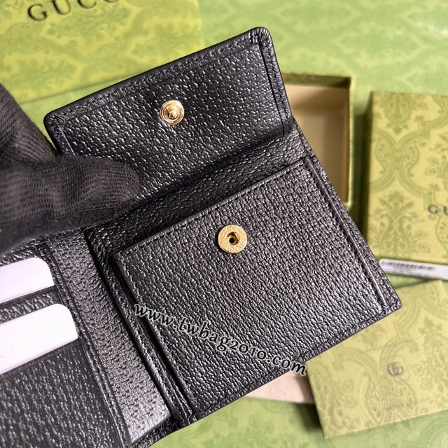 gucci專櫃新款原廠皮男士錢包 古馳飾馬銜扣雙折錢包 jcp1601